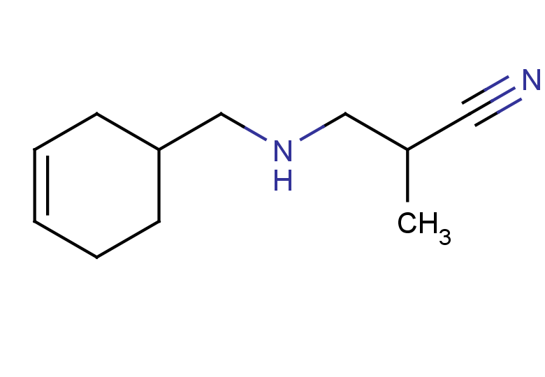 3-{[(cyclohex-3-en-1-yl)methyl]amino}-2-methylpropanenitrile