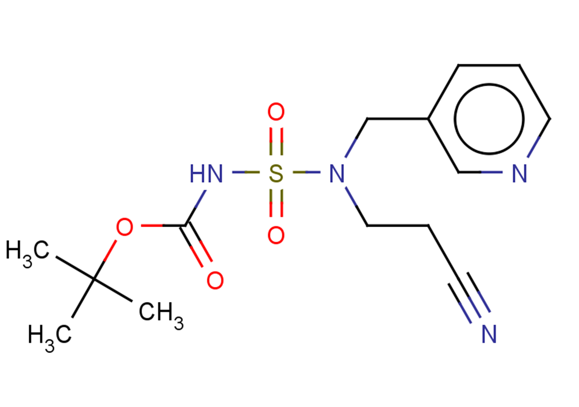 tert-butyl N-[(2-cyanoethyl)[(pyridin-3-yl)methyl]sulfamoyl]carbamate