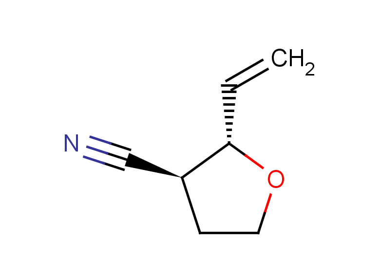 rac-(2R,3R)-2-ethenyloxolane-3-carbonitrile, trans