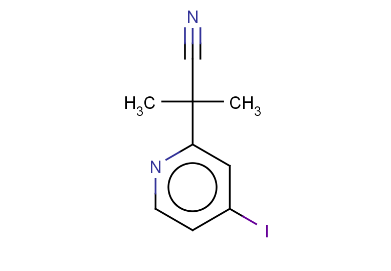 2-(4-iodopyridin-2-yl)-2-methylpropanenitrile