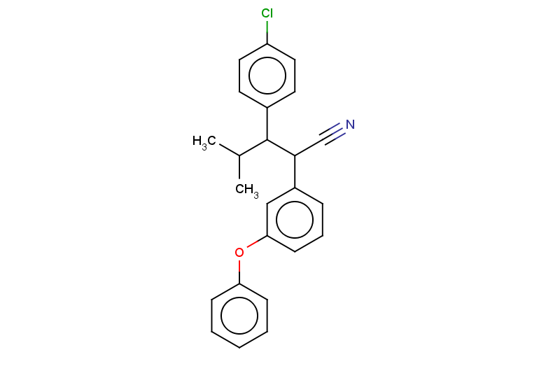3-(4-chlorophenyl)-4-methyl-2-(3-phenoxyphenyl)pentanenitrile