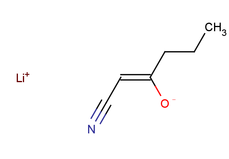 lithium(1+) (1Z)-1-cyanopent-1-en-2-olate