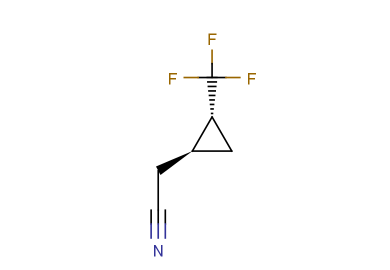 rac-2-[(1R,2S)-2-(trifluoromethyl)cyclopropyl]acetonitrile, trans