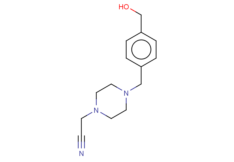 2-(4-{[4-(hydroxymethyl)phenyl]methyl}piperazin-1-yl)acetonitrile