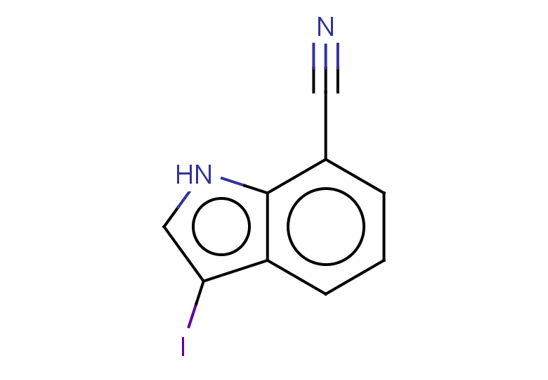 3-iodo-1H-indole-7-carbonitrile