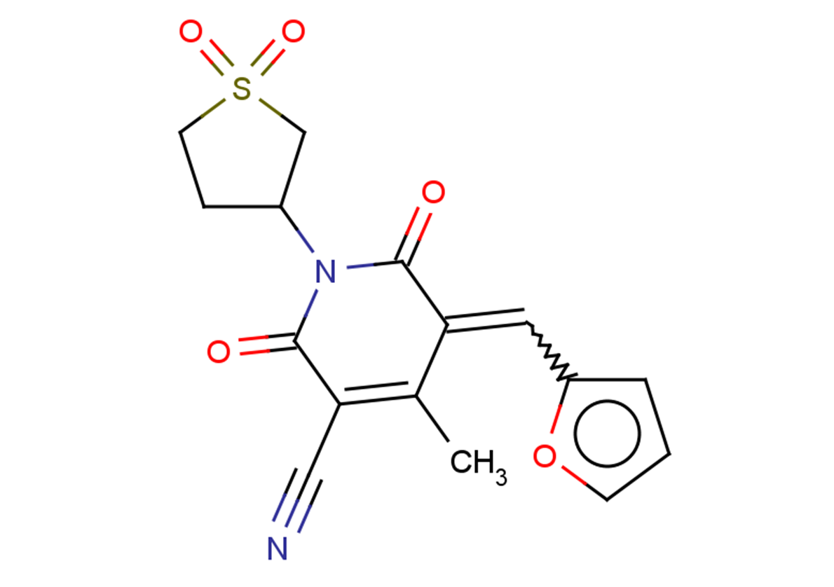 1-(1,1-dioxo-1lambda6-thiolan-3-yl)-5-[(furan-2-yl)methylidene]-4-methyl-2,6-dioxo-1,2,5,6-tetrahydropyridine-3-carbonitrile