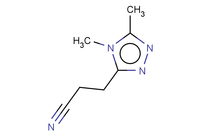 3-(dimethyl-4H-1,2,4-triazol-3-yl)propanenitrile