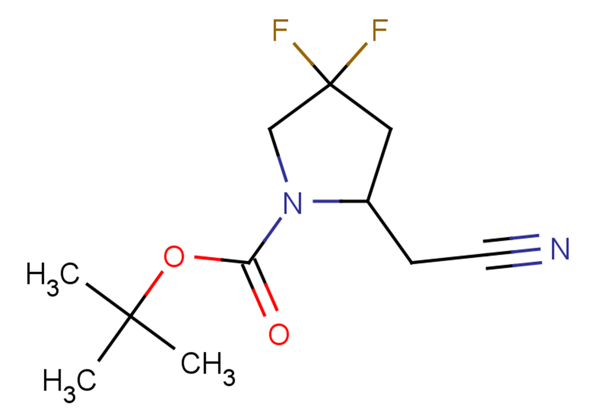 tert-butyl 2-(cyanomethyl)-4,4-difluoropyrrolidine-1-carboxylate