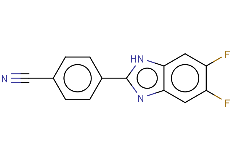 4-(5,6-difluoro-1H-1,3-benzodiazol-2-yl)benzonitrile
