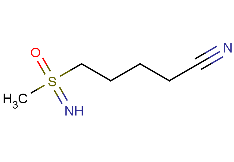 5-[imino(methyl)oxo-lambda6-sulfanyl]pentanenitrile