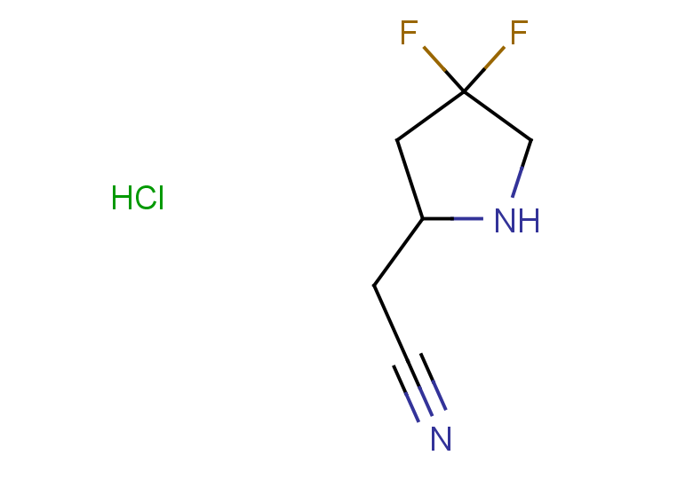 2-(4,4-difluoropyrrolidin-2-yl)acetonitrile hydrochloride
