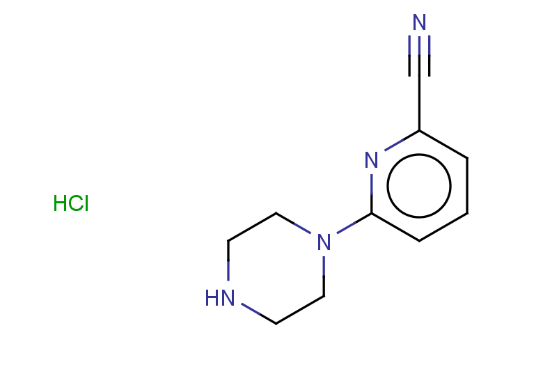 6-(piperazin-1-yl)pyridine-2-carbonitrile hydrochloride