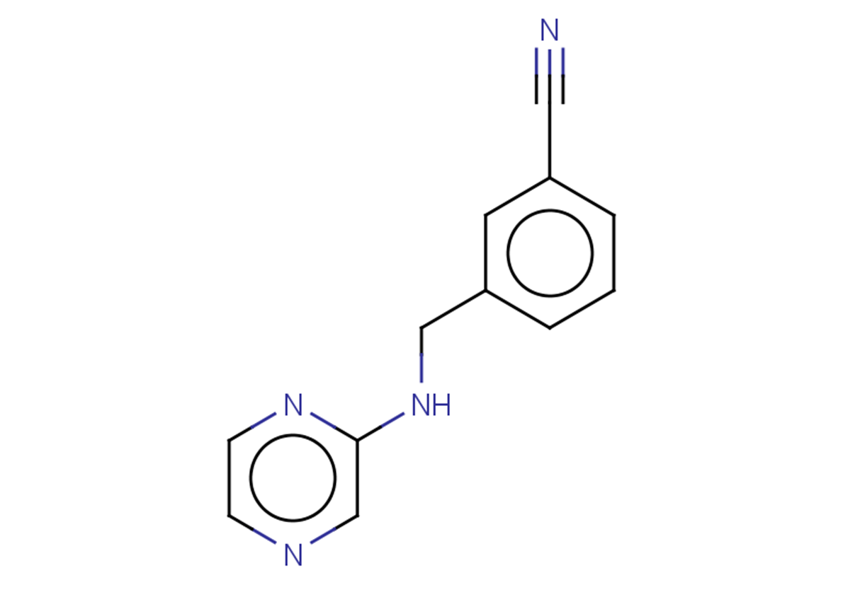 3-{[(pyrazin-2-yl)amino]methyl}benzonitrile