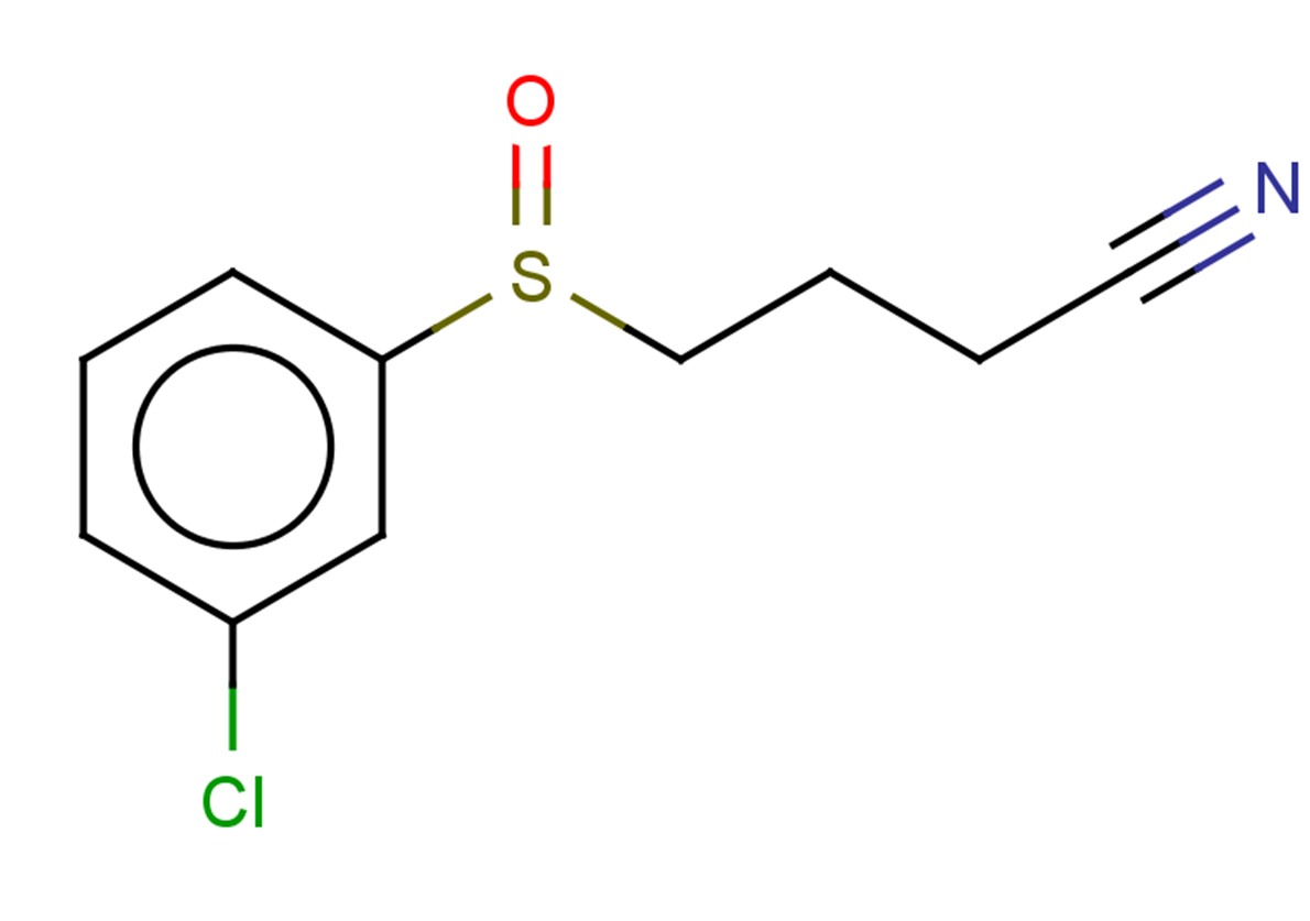 4-(3-chlorobenzenesulfinyl)butanenitrile