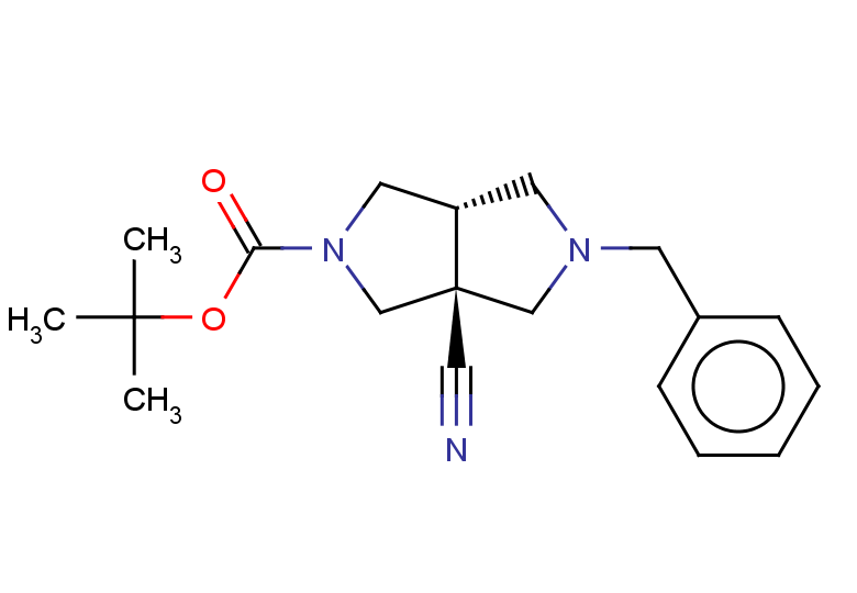 rac-tert-butyl (3aR,6aR)-5-benzyl-3a-cyano-octahydropyrrolo[3,4-c]pyrrole-2-carboxylate