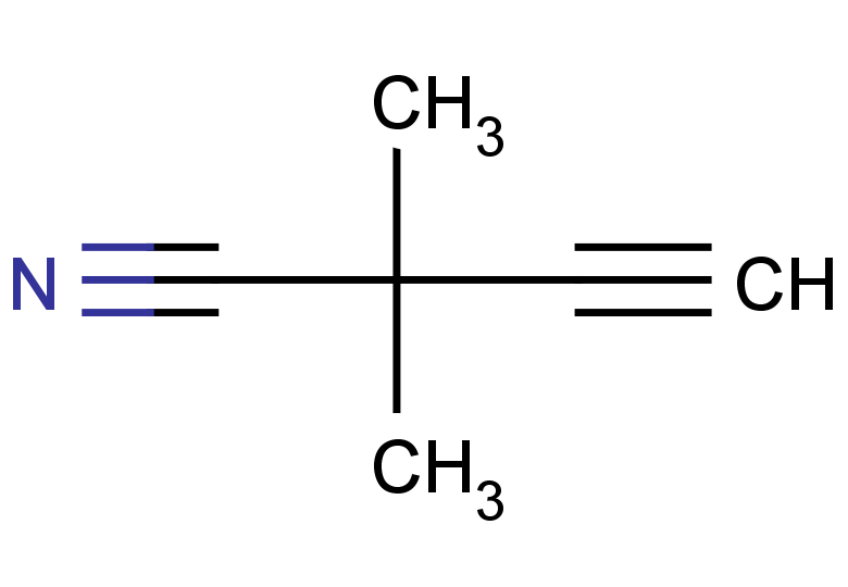 2,2-dimethylbut-3-ynenitrile