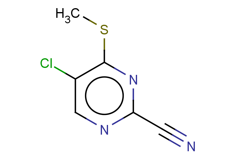 5-chloro-4-(methylsulfanyl)pyrimidine-2-carbonitrile