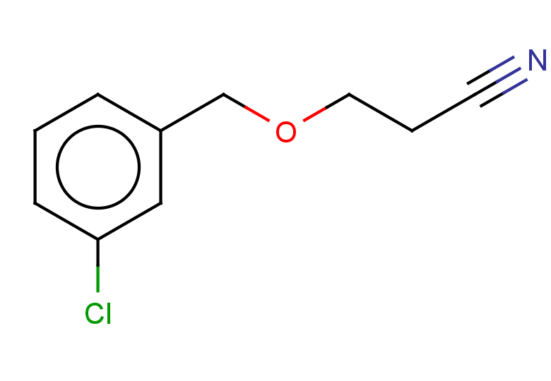 3-[(3-chlorophenyl)methoxy]propanenitrile