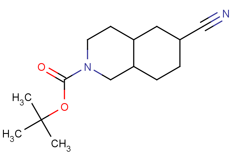 tert-butyl 6-cyano-decahydroisoquinoline-2-carboxylate, Mixture of diastereomers