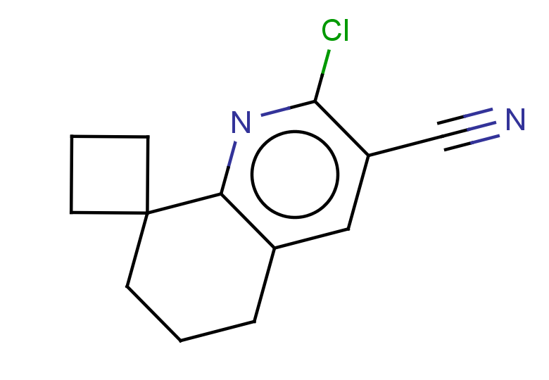 2'-chloro-6',7'-dihydro-5'H-spiro[cyclobutane-1,8'-quinoline]-3'-carbonitrile