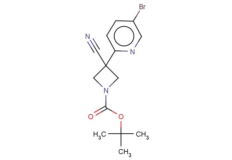 tert-butyl 3-(5-bromopyridin-2-yl)-3-cyanoazetidine-1-carboxylate