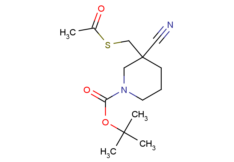 tert-butyl 3-[(acetylsulfanyl)methyl]-3-cyanopiperidine-1-carboxylate