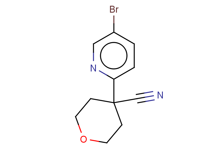 4-(5-bromopyridin-2-yl)oxane-4-carbonitrile