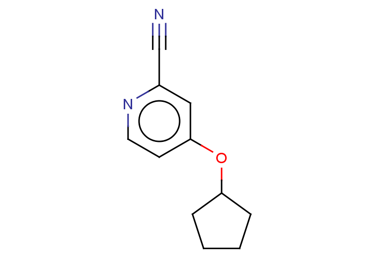 4-(cyclopentyloxy)pyridine-2-carbonitrile