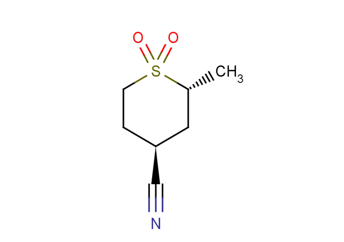 rac-(2R,4S)-2-methyl-1,1-dioxo-1lambda6-thiane-4-carbonitrile, trans