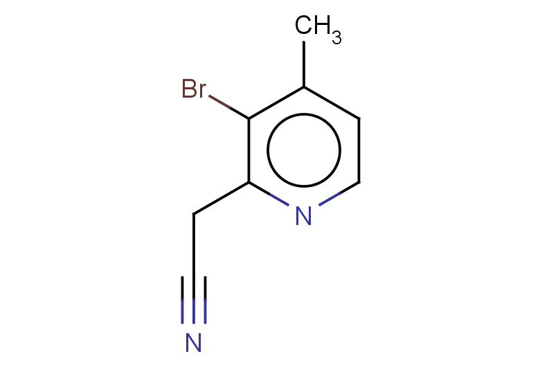 2-(3-bromo-4-methylpyridin-2-yl)acetonitrile