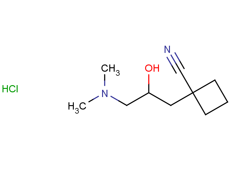 1-[3-(dimethylamino)-2-hydroxypropyl]cyclobutane-1-carbonitrile hydrochloride