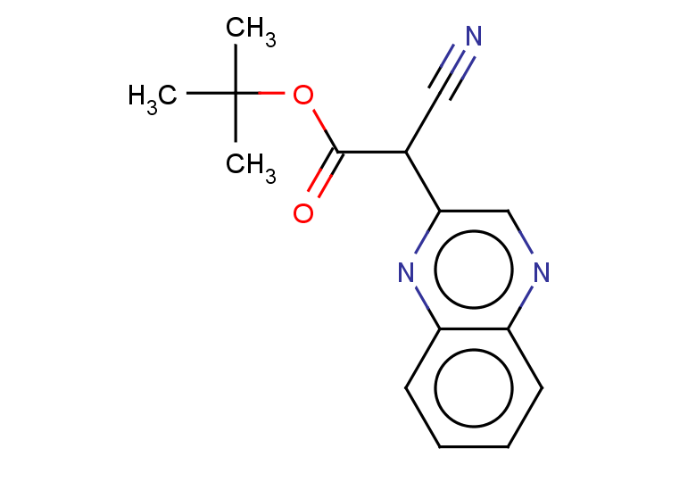 tert-butyl 2-cyano-2-(quinoxalin-2-yl)acetate