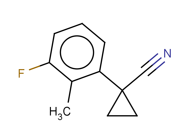 1-(3-fluoro-2-methylphenyl)cyclopropane-1-carbonitrile