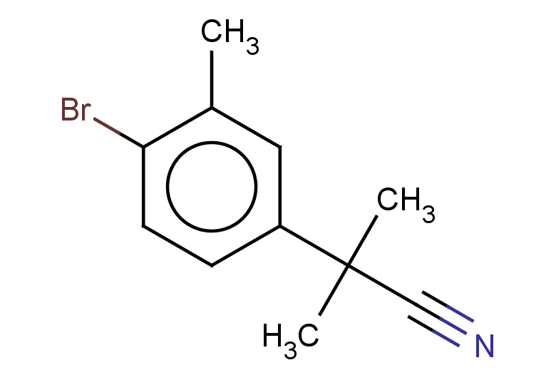2-(4-bromo-3-methylphenyl)-2-methylpropanenitrile