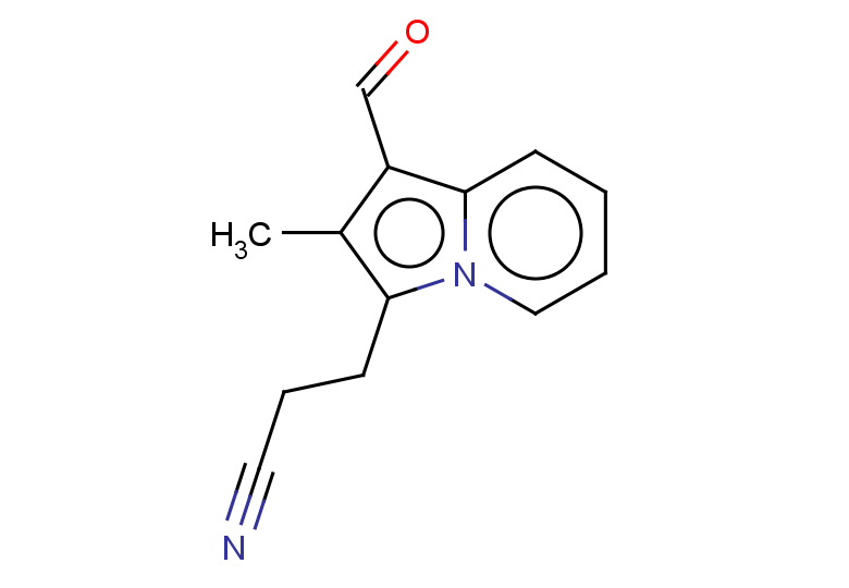 3-(1-formyl-2-methylindolizin-3-yl)propanenitrile