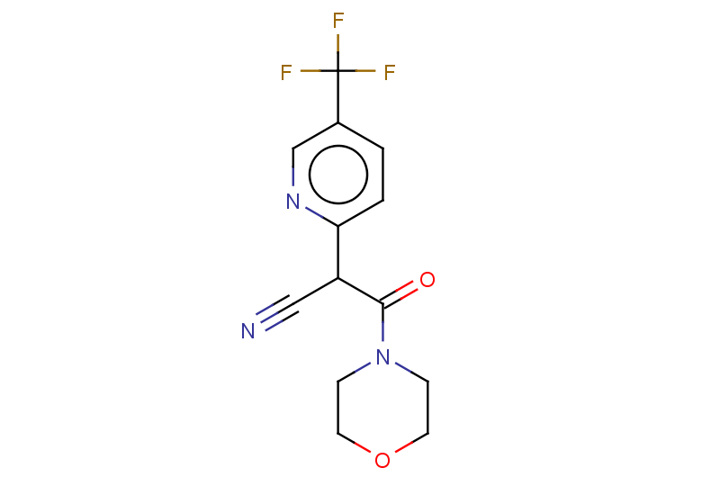 3-(morpholin-4-yl)-3-oxo-2-[5-(trifluoromethyl)pyridin-2-yl]propanenitrile