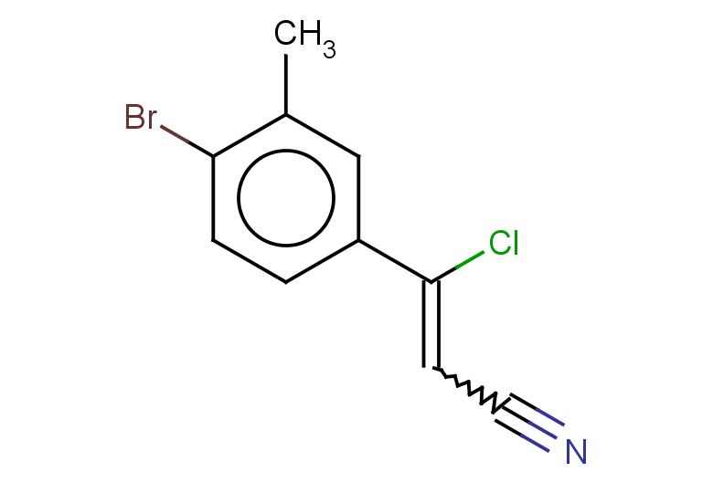 3-(4-bromo-3-methylphenyl)-3-chloroprop-2-enenitrile