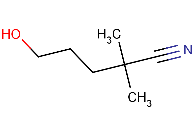5-hydroxy-2,2-dimethylpentanenitrile