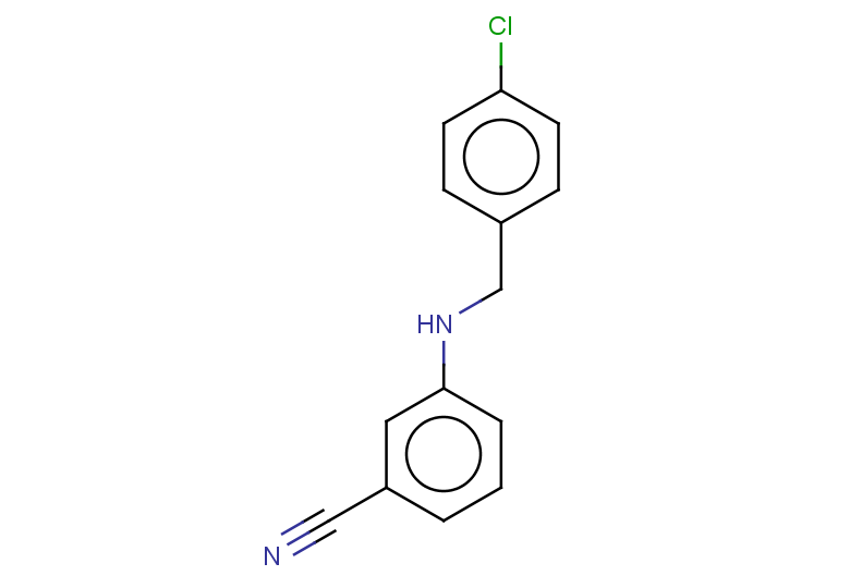 3-{[(4-chlorophenyl)methyl]amino}benzonitrile