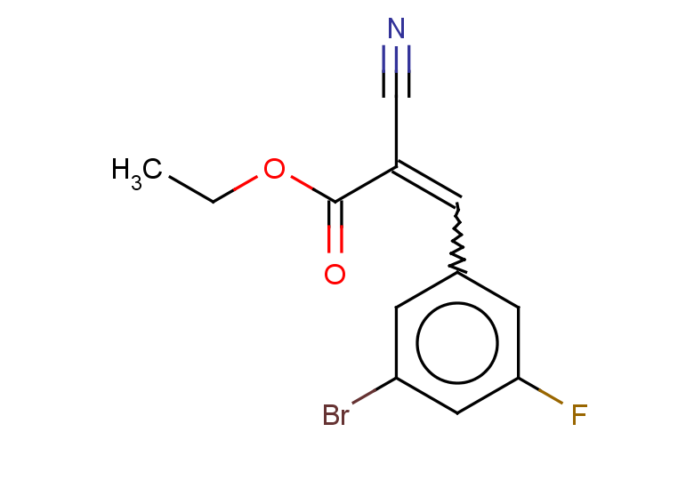 ethyl 3-(3-bromo-5-fluorophenyl)-2-cyanoprop-2-enoate