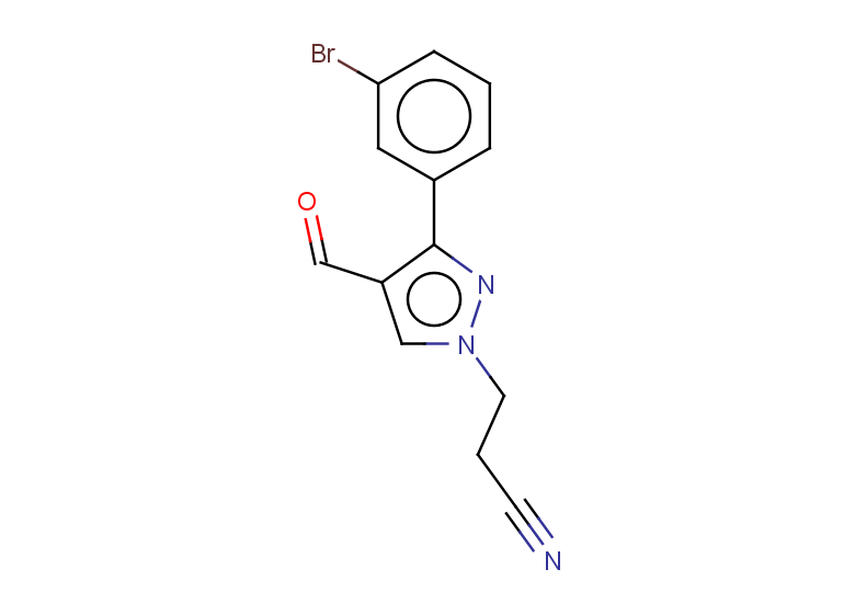 3-[3-(3-bromophenyl)-4-formyl-1H-pyrazol-1-yl]propanenitrile
