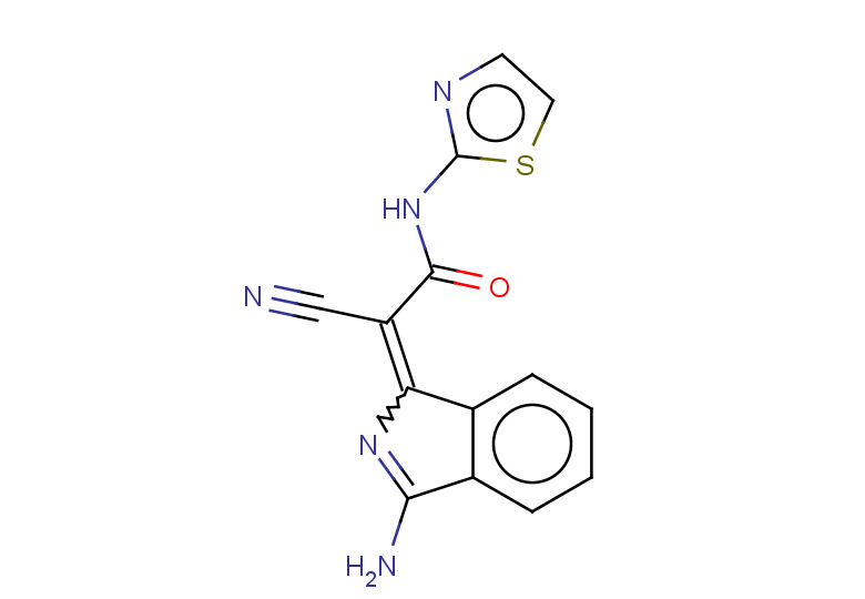 2-(3-amino-1H-isoindol-1-ylidene)-2-cyano-N-(1,3-thiazol-2-yl)acetamide