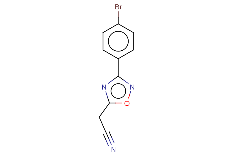 2-[3-(4-bromophenyl)-1,2,4-oxadiazol-5-yl]acetonitrile