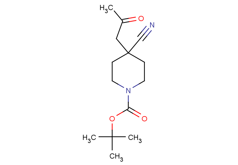 tert-butyl 4-cyano-4-(2-oxopropyl)piperidine-1-carboxylate