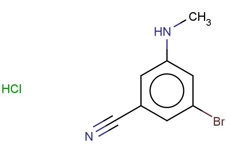 3-bromo-5-(methylamino)benzonitrile hydrochloride