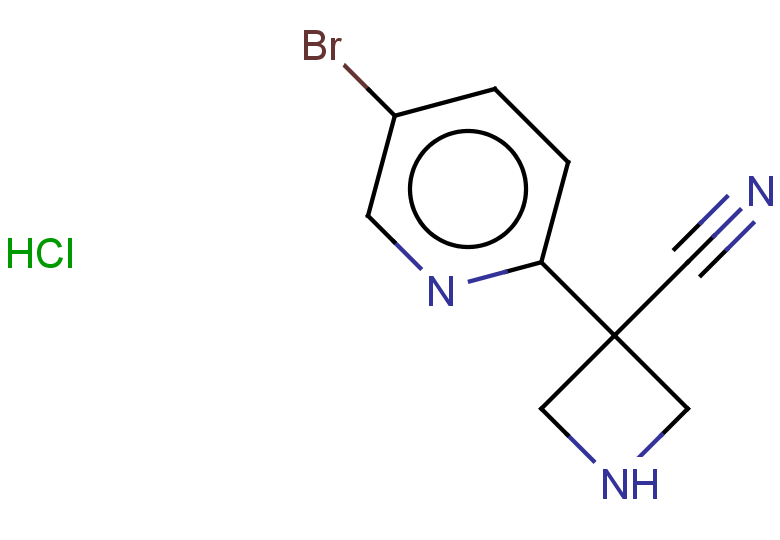 3-(5-bromopyridin-2-yl)azetidine-3-carbonitrile hydrochloride