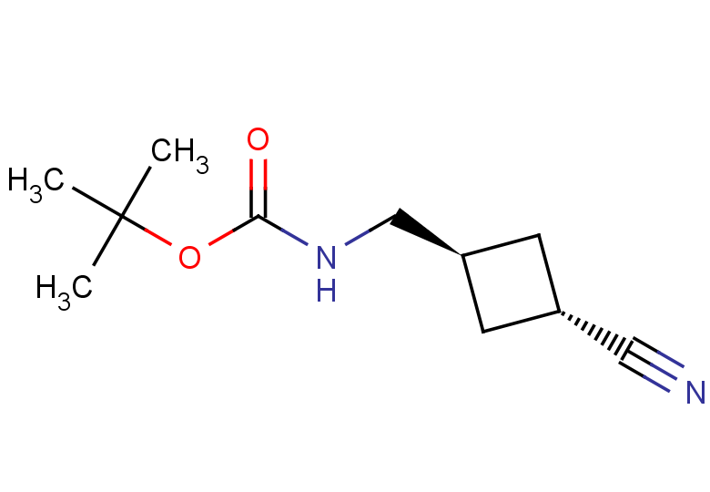 rac-tert-butyl N-{[(1r,3r)-3-cyanocyclobutyl]methyl}carbamate, trans