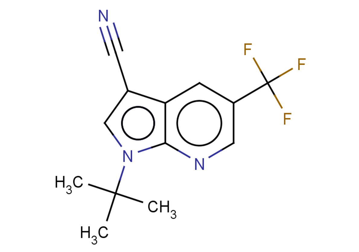 1-tert-butyl-5-(trifluoromethyl)-1H-pyrrolo[2,3-b]pyridine-3-carbonitrile