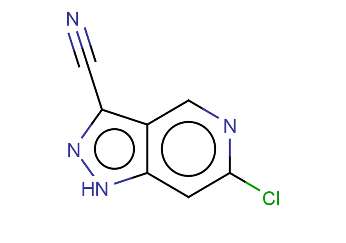 6-chloro-1H-pyrazolo[4,3-c]pyridine-3-carbonitrile