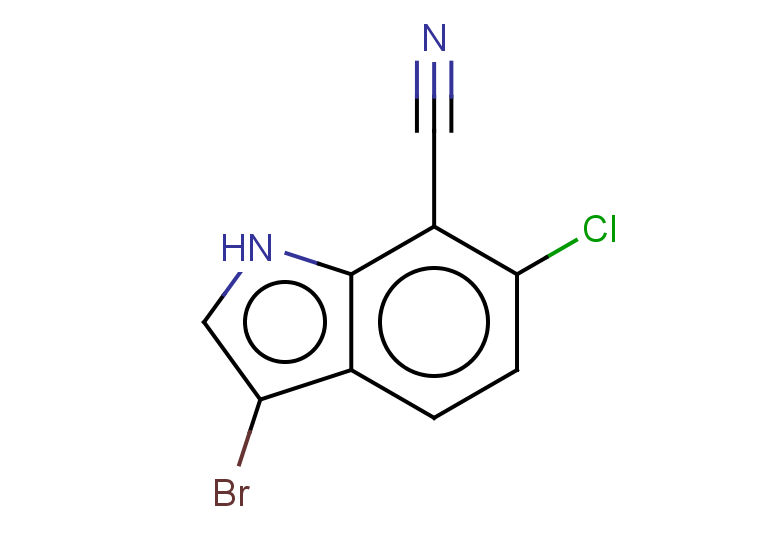 3-bromo-6-chloro-1H-indole-7-carbonitrile